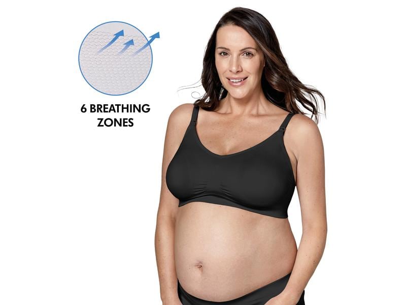 MEDELA Still-BH Keep Cool Ultra Schwarz Gr. XL Atmungsaktiver Schwangerschafts- und Still-BH
