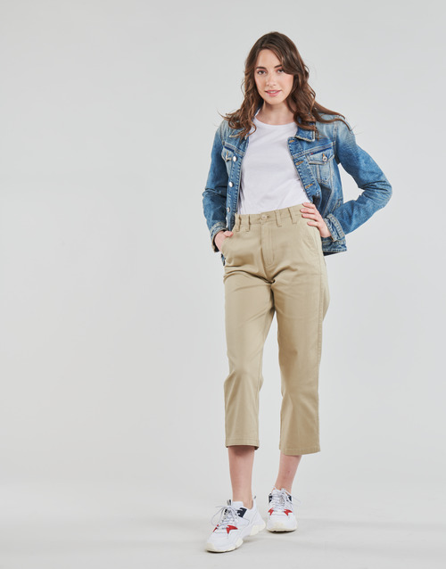 Tommy Jeans - TJW HIGH RISE STRAIGHT - Beige