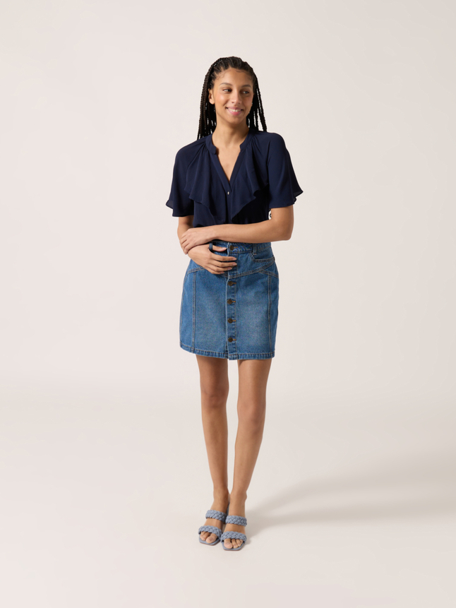 Blouse à volants