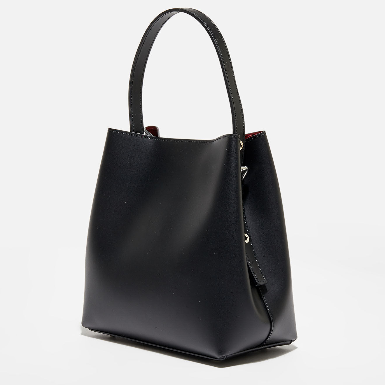 Christian Laurier Sac Seau en Cuir Jeny noir  - 32x29x13 cm