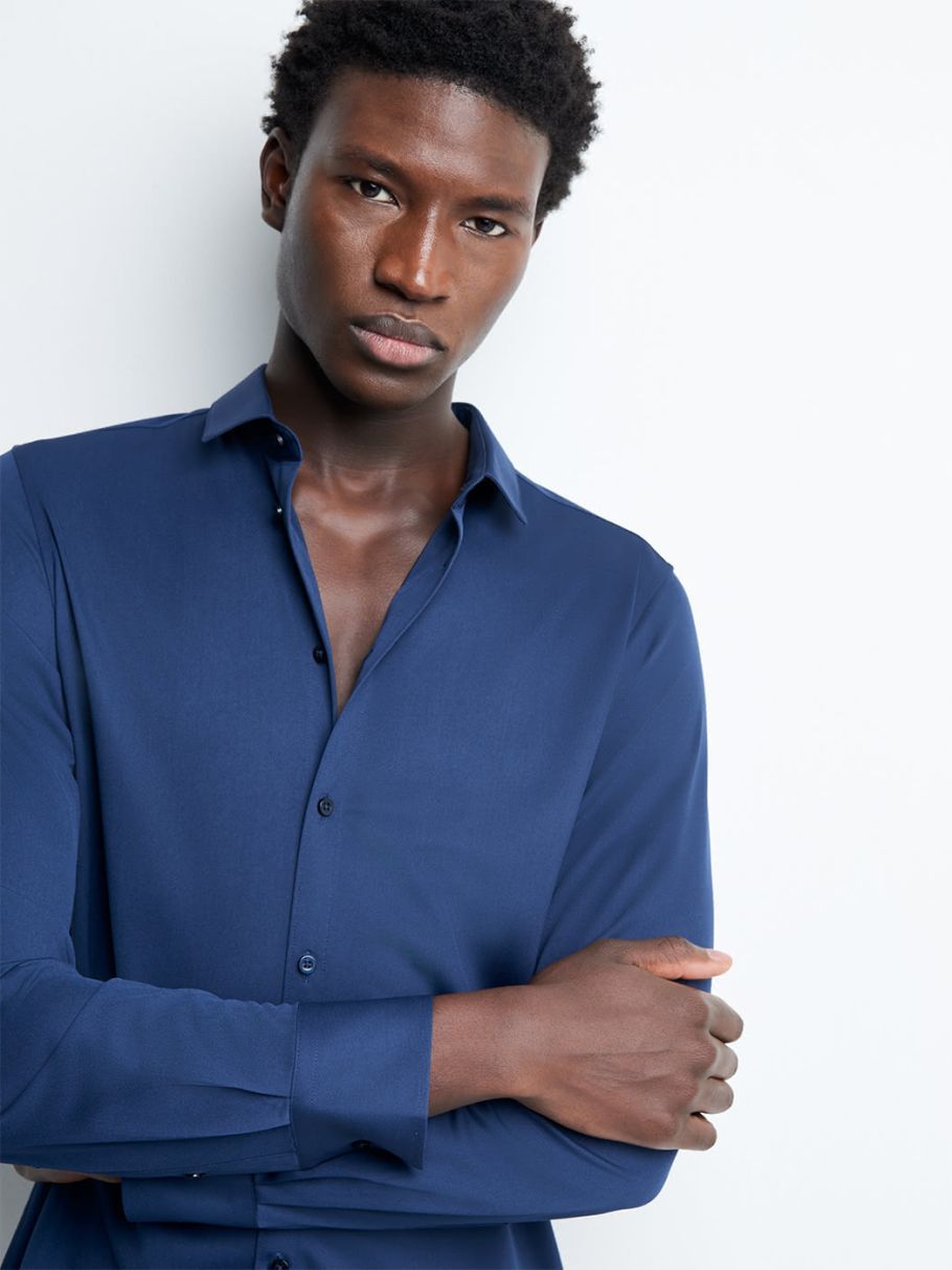 Chemise extraslim unie