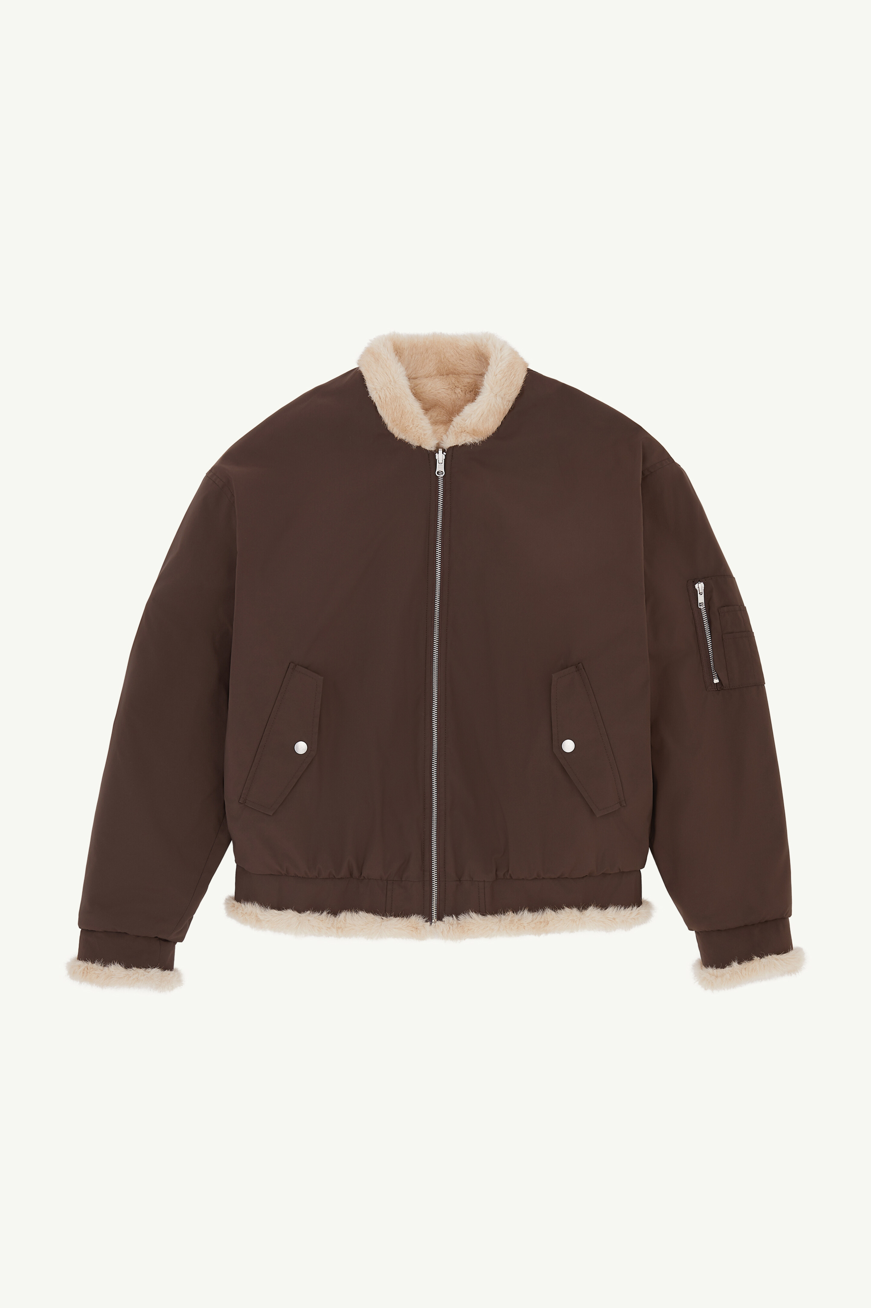 Veste bomber matelassé pour homme | MM6 Rose beige