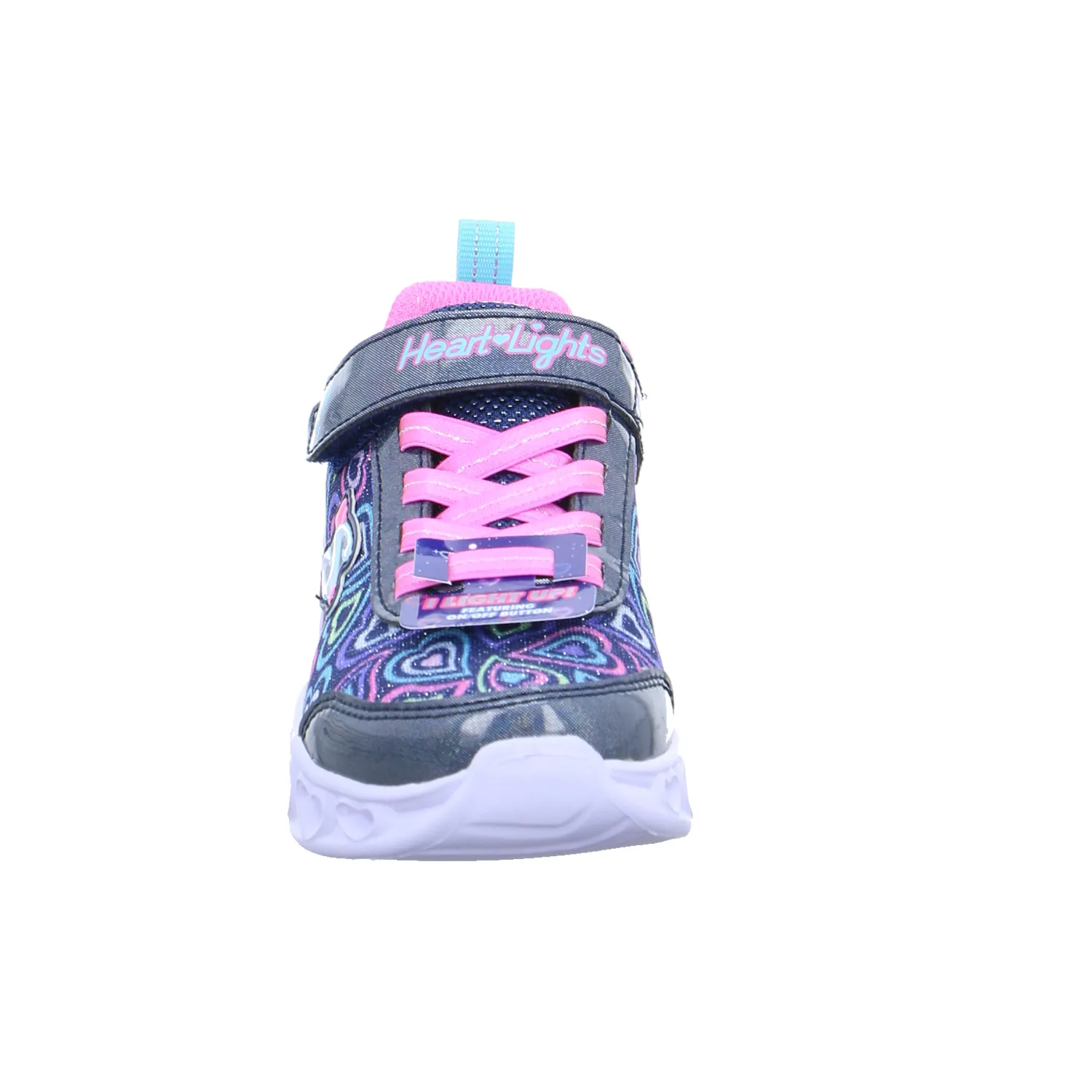 SKECHERS Kleinkinder-Halbschuh Klett Blau Textil  Sneaker