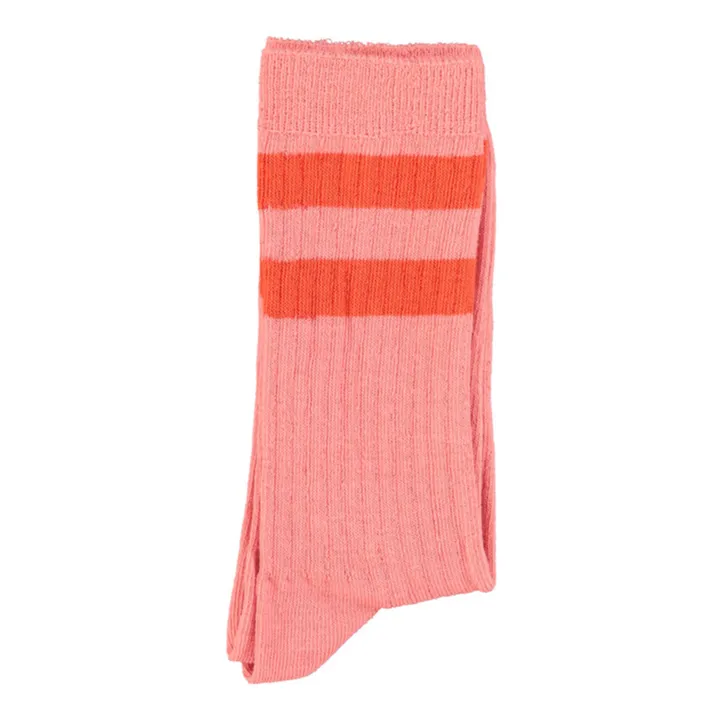 Piupiuchick Chaussettes Rayure | Rose