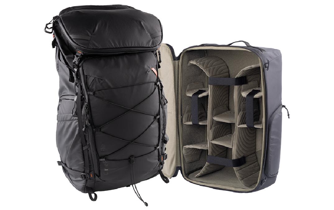 Fotorucksack OnePro Flex + Camera Insert L 50 L, Space Black<br>Stylischer Kamerarucksack