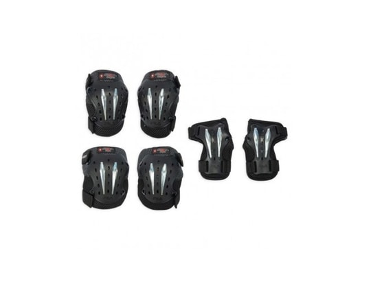 GLOBBER - Vélo enfant Set 3 protections fila xl noir argent