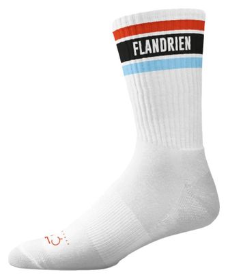Chaussettes Çois Flandrien Retro Crew Blanc