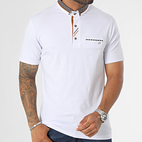 Polo Manches Courtes Blanc