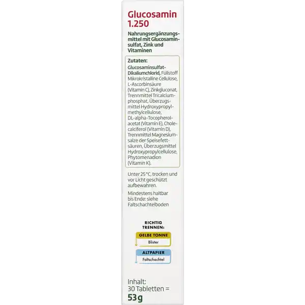 Glucosamin 1.250 Tabletten