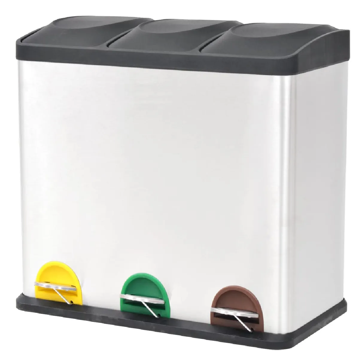 vidaXL Poubelle à ordures - 54 L
