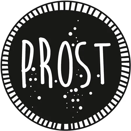 Knorr Prandell Stempel aus Holz, rund Motivgröße ca. Ø 3,2 cm, Motiv: Prost