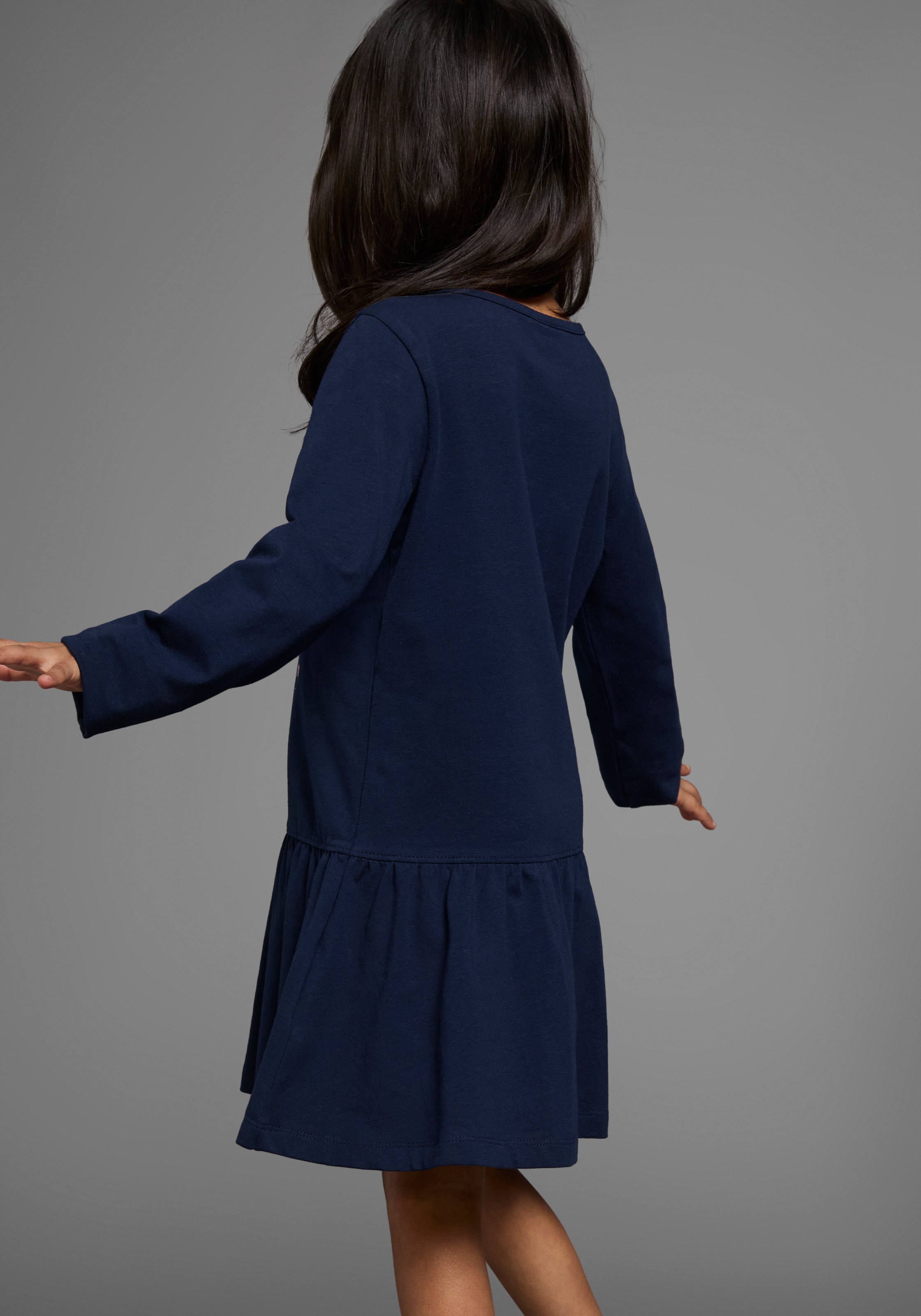 KIDSWORLD Jerseykleid »HAPPY GLITZER TAG« kniefreie Länge,  verspielter Look,  aus Baumwollmischung