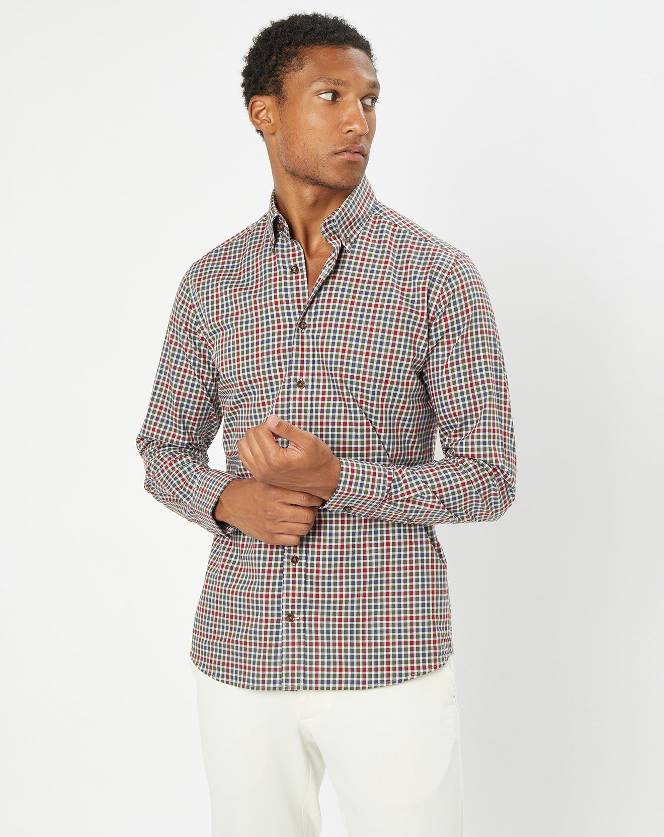Hackett London Chemise Slim Fit à carreaux vichy multicolore
