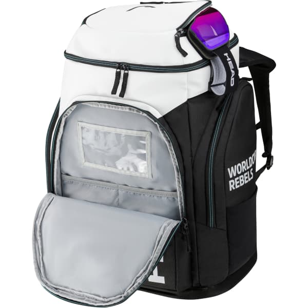 Housse chaussures de ski HEAD REBELS RACING BACKPACK L WHITE/BLACK