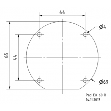 Visaton Pad EX 60 R voor EX 60 R - 8 Ohm exciter