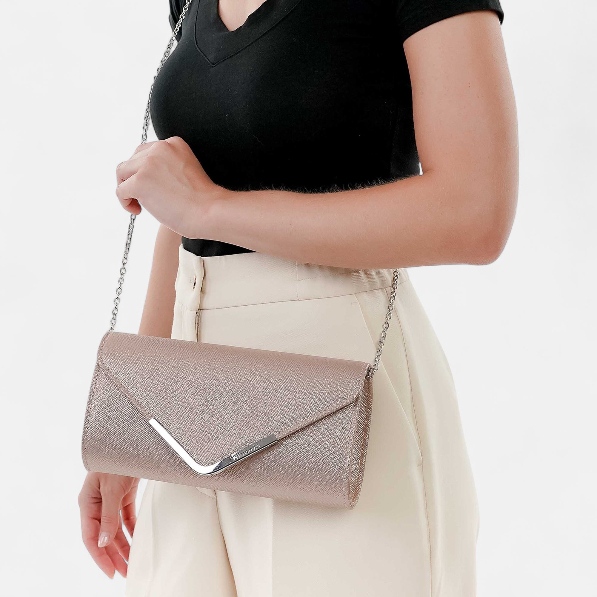 Sac bandoulière or