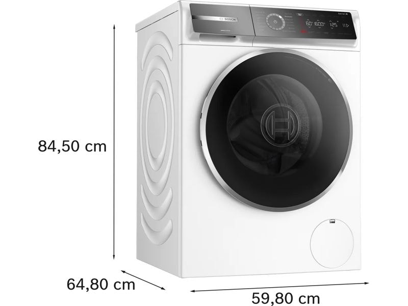 Bosch Waschmaschine WGB25605CH Links Frontloader mit 10 kg Ladekapazität