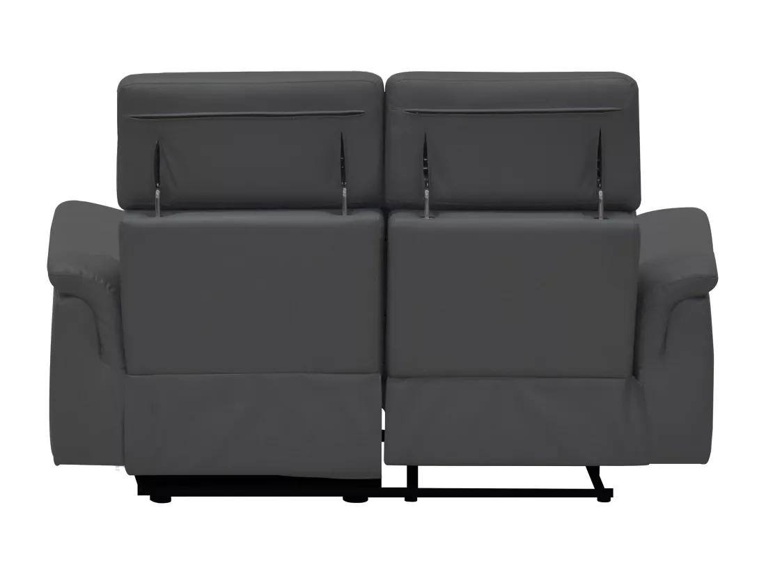 Pareli | Canapé 2 places avec fonction électrique en PU/cuir gris
