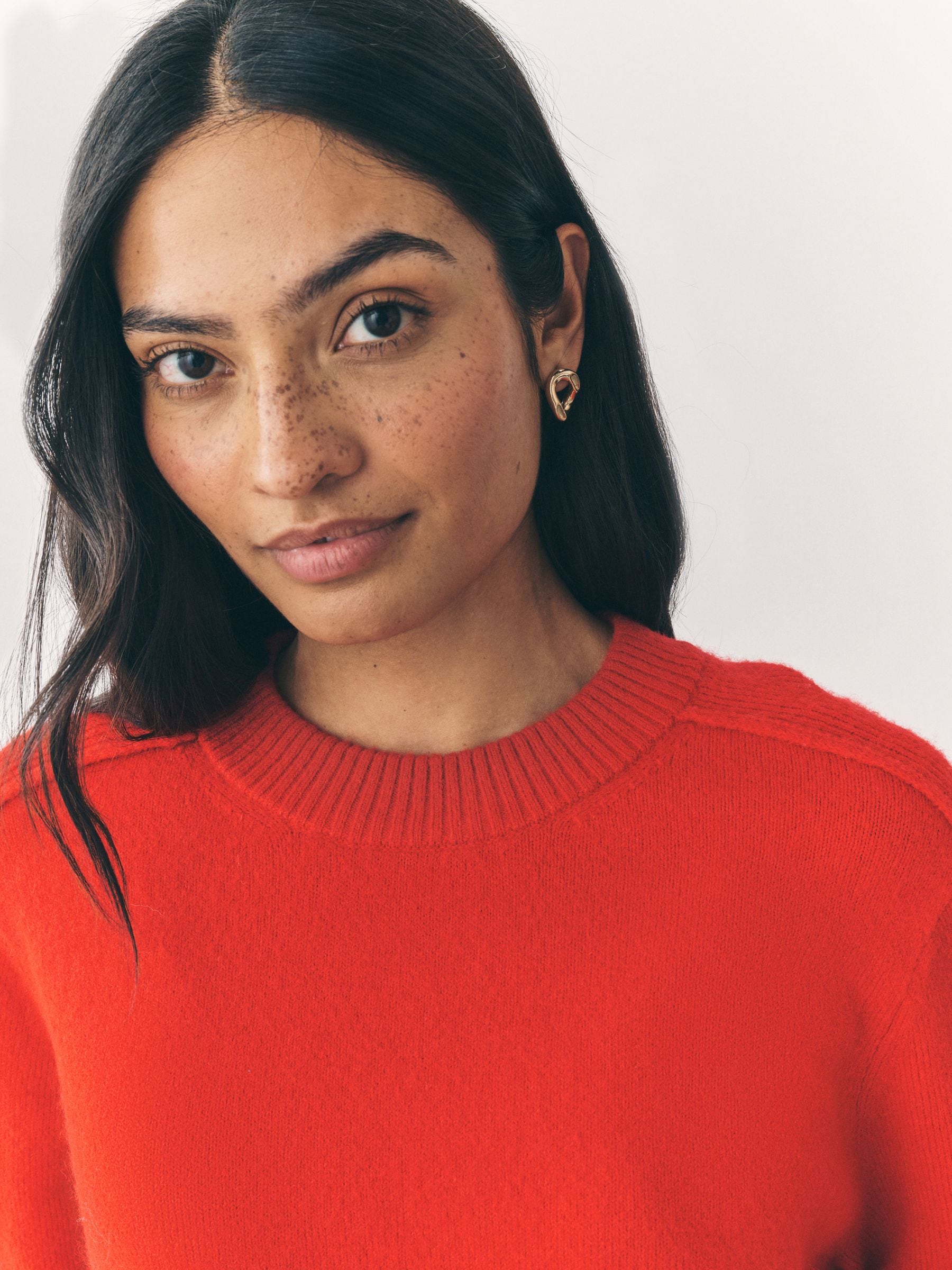 Rood - Knitted Jumper With Wool