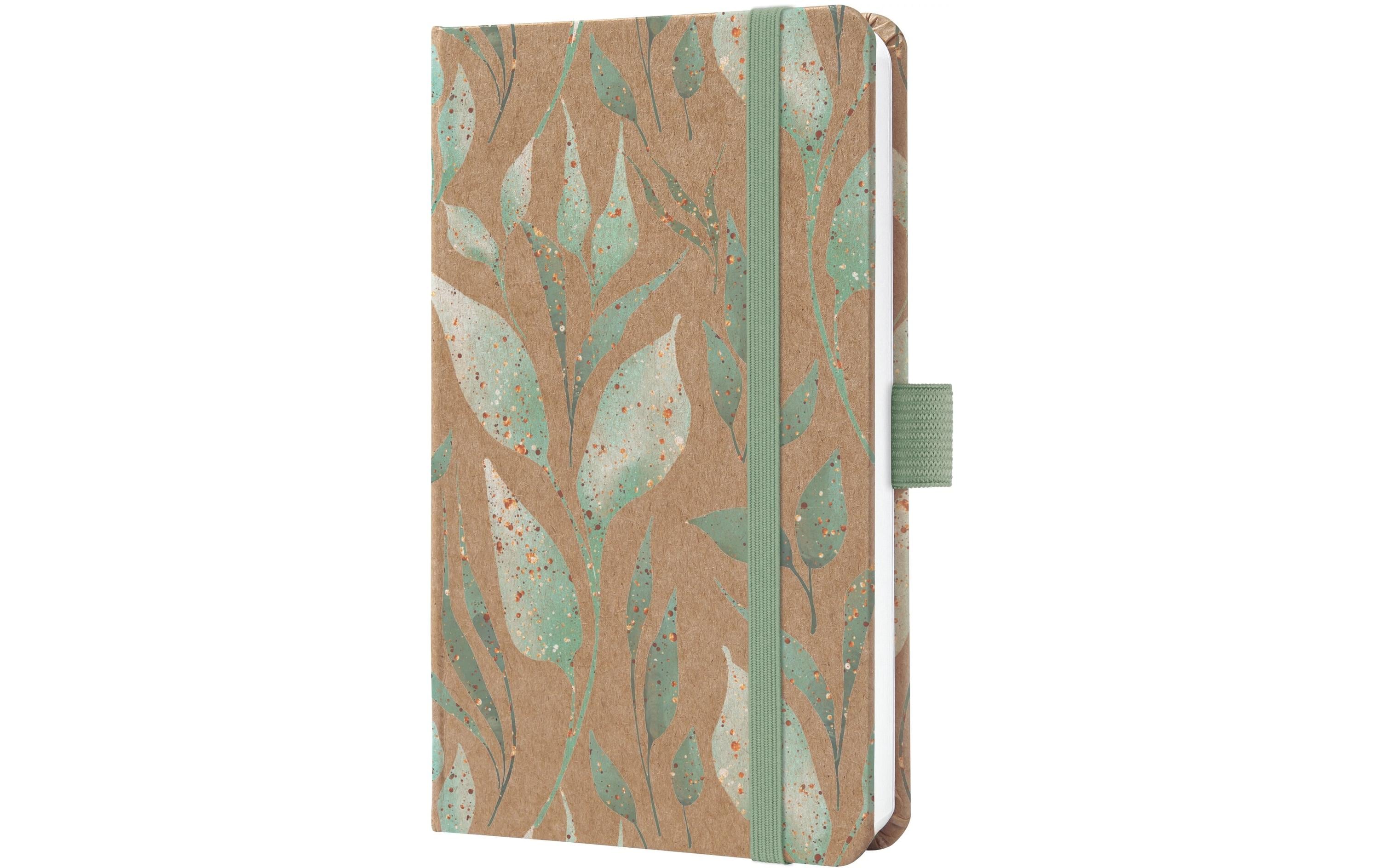 Wochenagenda Pure, Sparkle Leaves Pflanze, 2026, MehrfarbigWochenplaner mit zwei Seiten je Woche