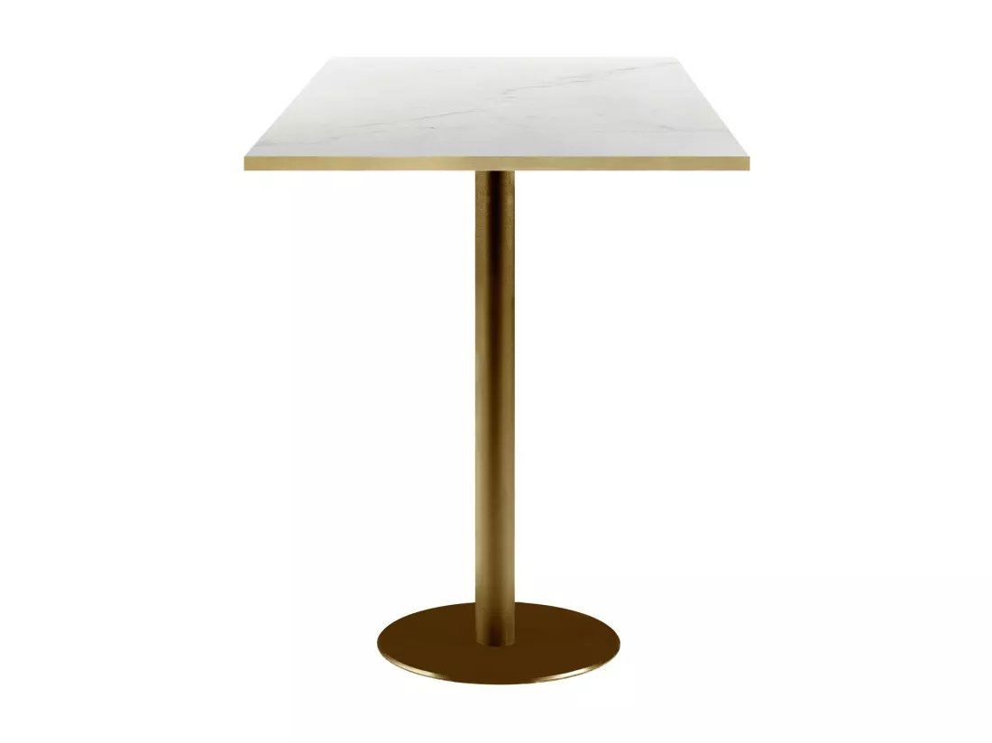 Mange-debout 60 x 60 cm Rome bistrot marbre translucide