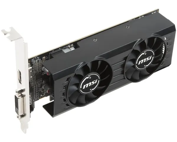 MSI RX 550 4GT LP OC - Grafikkort - Radeon RX 550 - 4 GB GDDR5 - PCIe 3.0 x8 lavprofil - DVI, HDMI