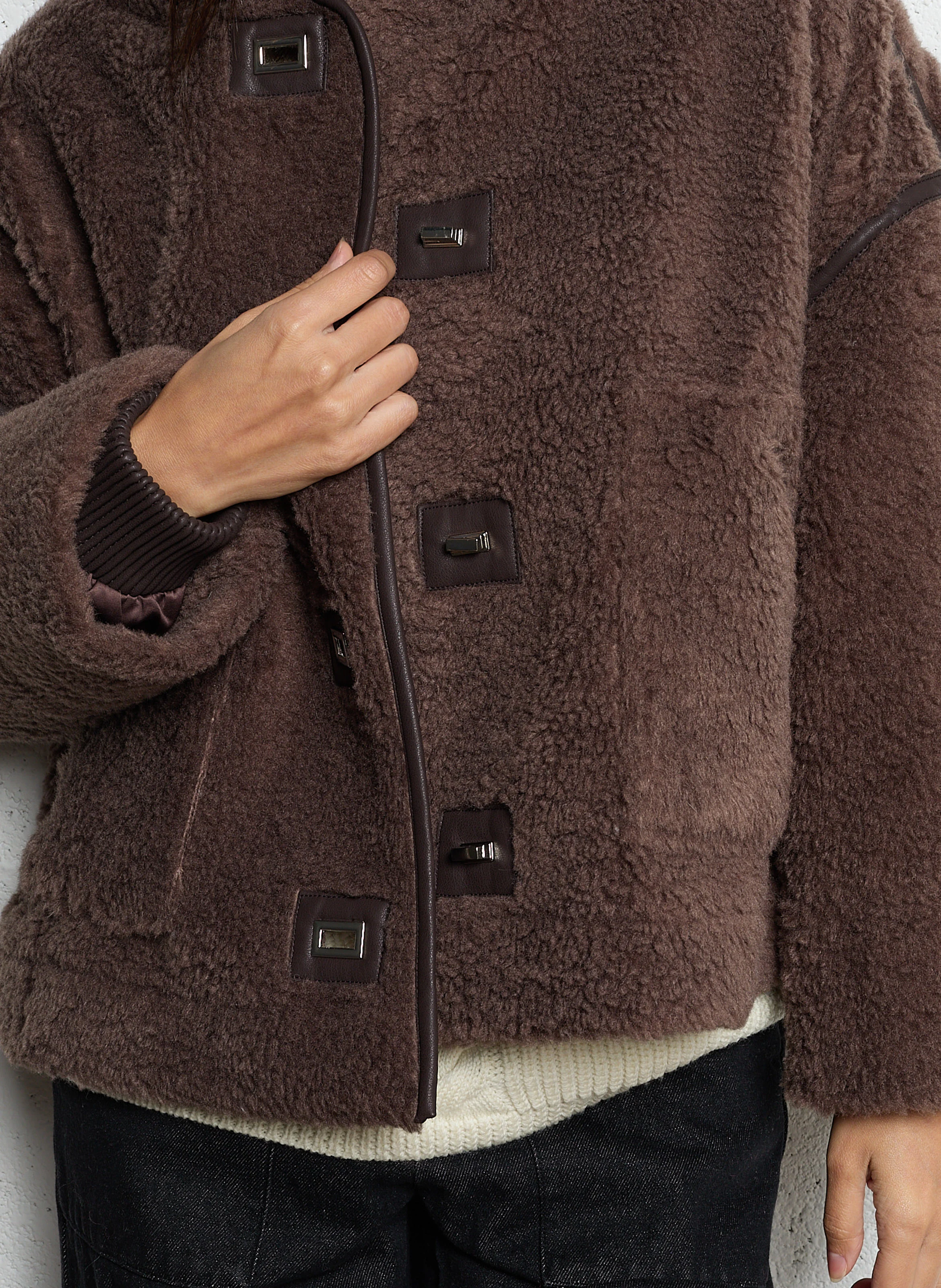 MILANO - Manteau en fausse fourrure | Marron