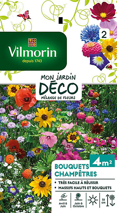 Graines de Fleurs en Mélange pour Bouquets Champêtres Vilmorin