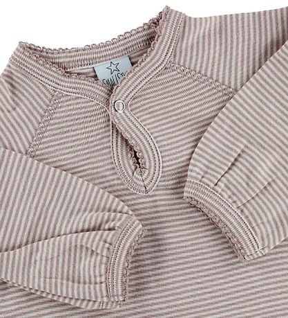 Smallstuff Heldragt - Rosa/Pudder Stribet