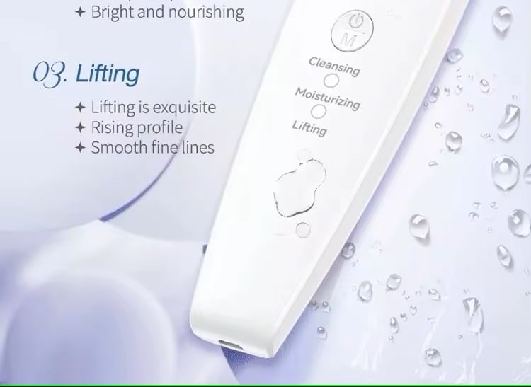 Beautyronics - USB oplaadbare huidscrubber gezichtsspatel