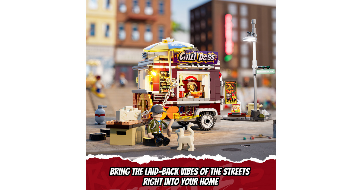 LumibricksStreet Fusion - Chili Dog Trailer Constructiespeelgoed  (F9046)