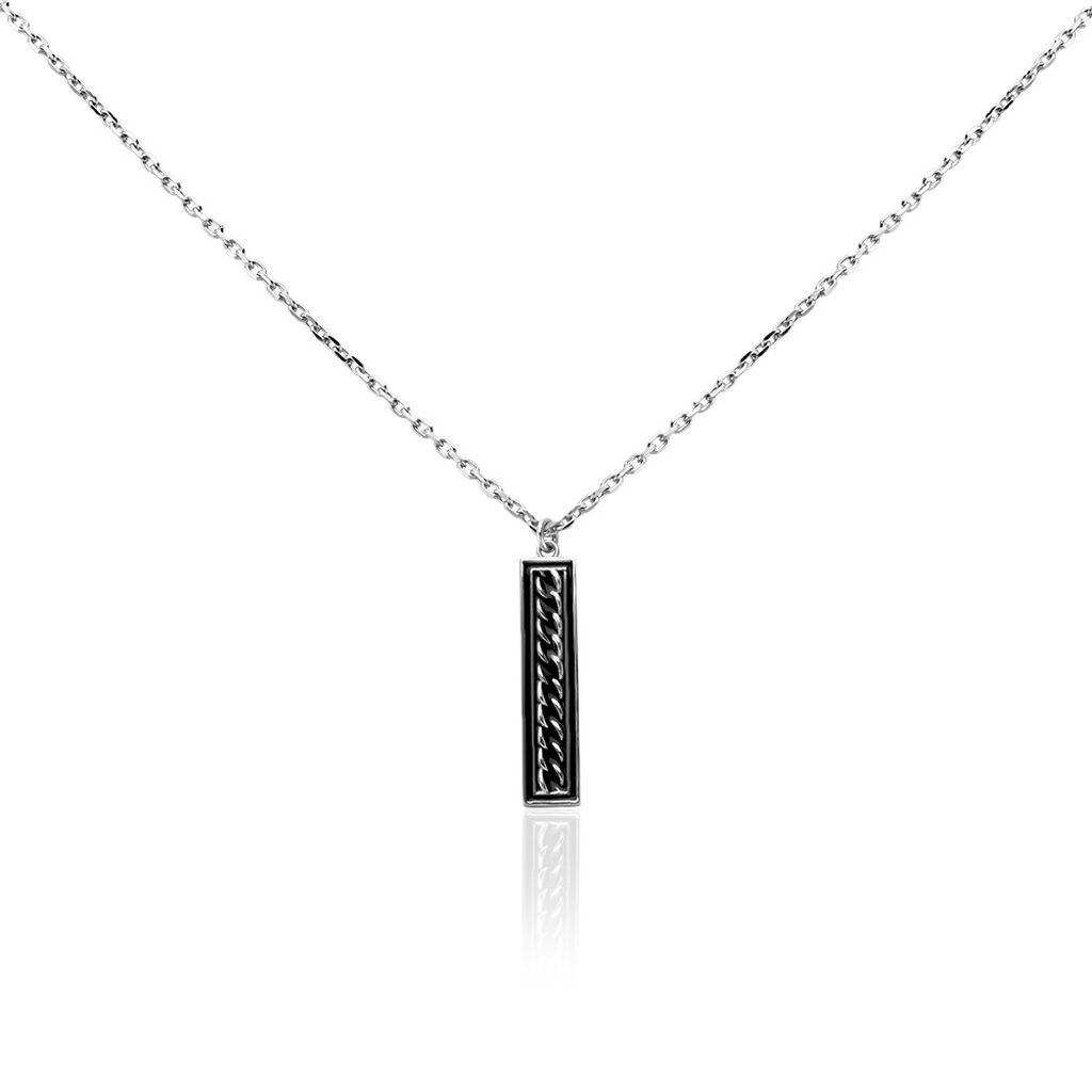 Collier Balthazar Argent Blanc