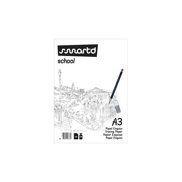 SmartD Papel Vegetal Esquico A3 38gr 50Fls