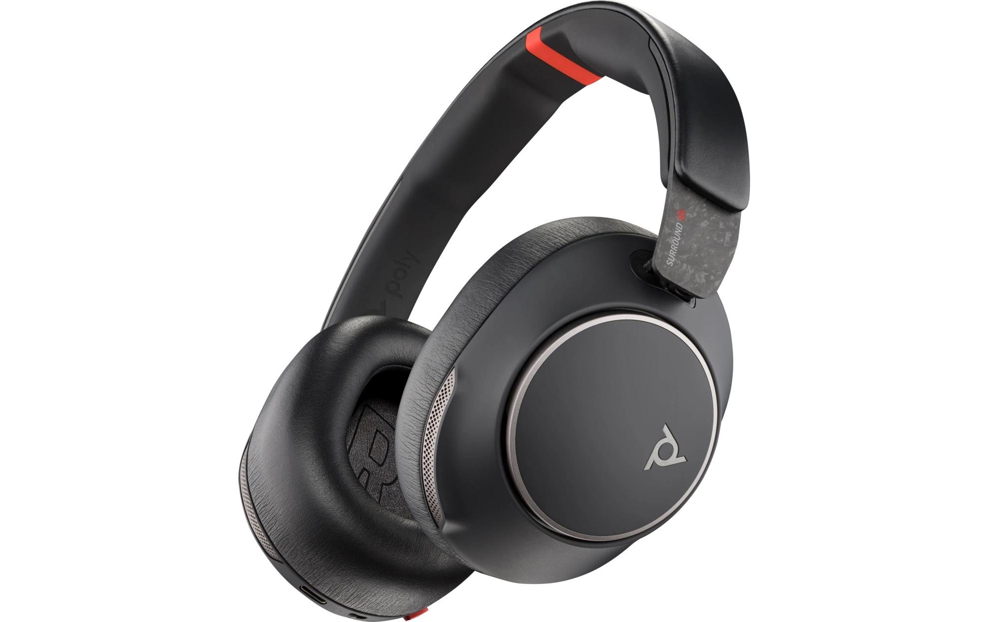 Headset Poly Voyager Surround 85 UC<br>Bluetooth-Headset mit adaptiver ANC und kabellosem Aufladen
