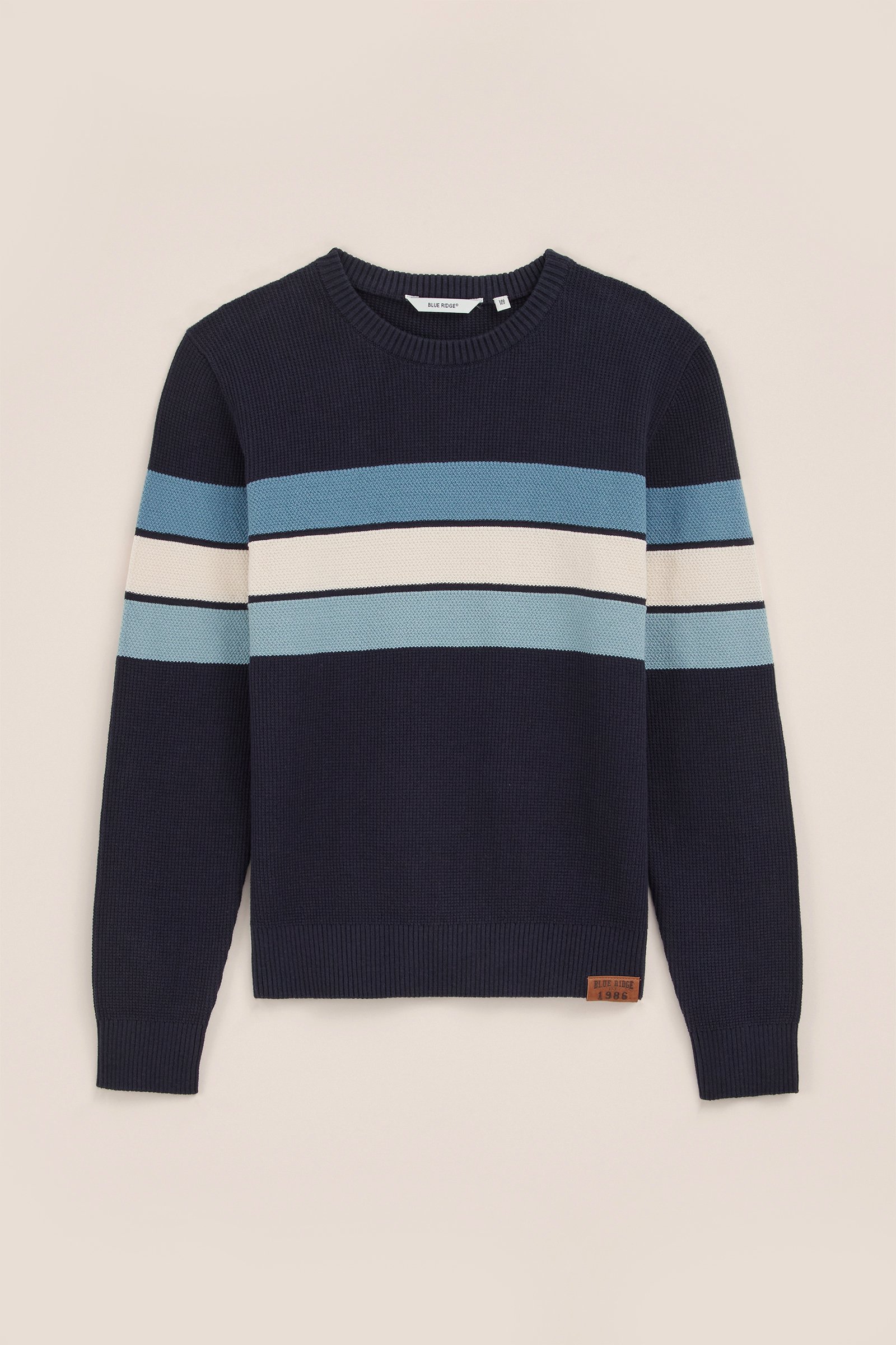 Jongens trui met structuur WE Fashion Donkerblauw