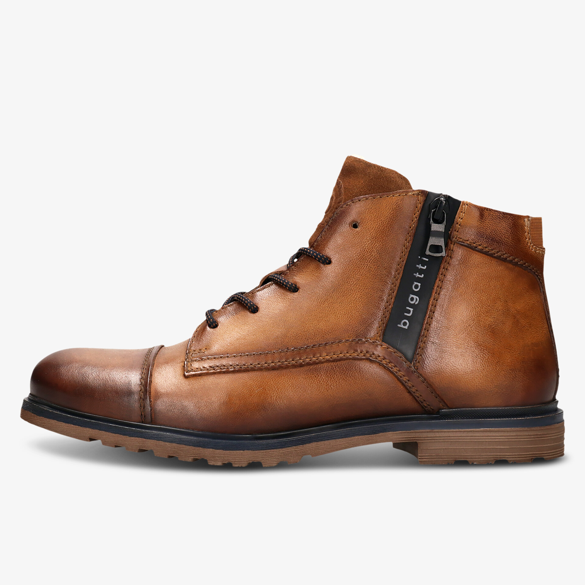 bugatti Herren Winterstiefel cognac