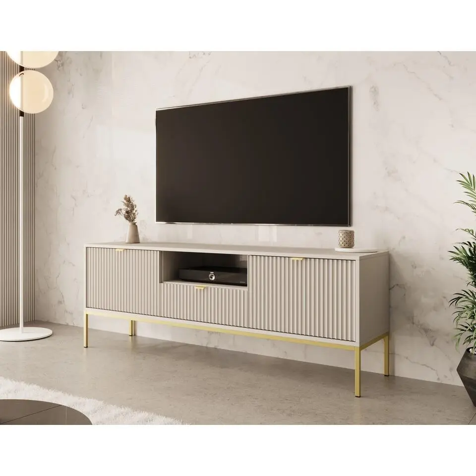 Meubella - TV-Meubel Navil 2 - Beige - 154 cm