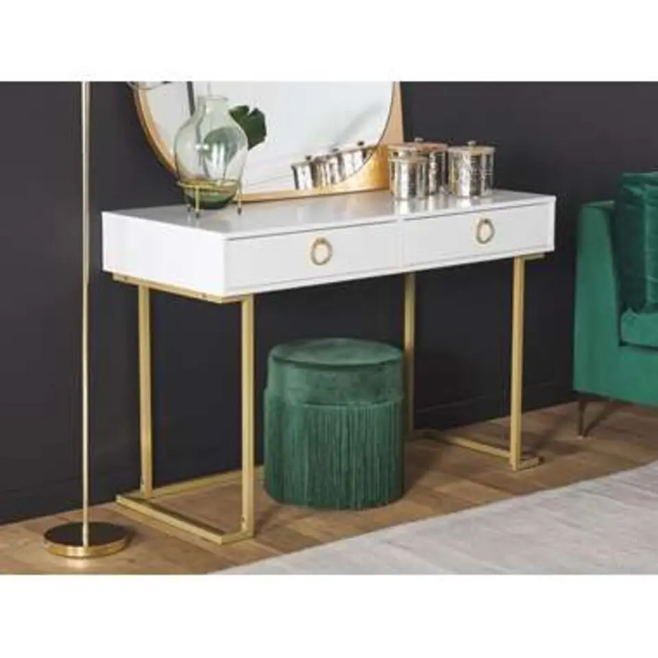 WESTPORT - Kaptafel - Wit - Metaal