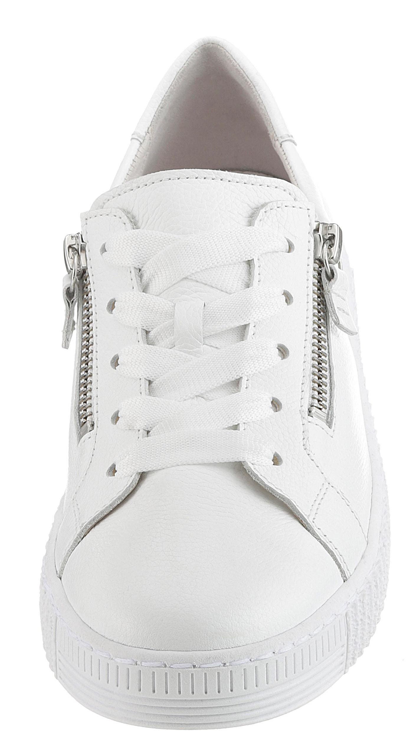 Gabor Plateausneaker  , Freizeitschuh, Halbschuh, Schnürschuh mit zwei Reissverschlüssen