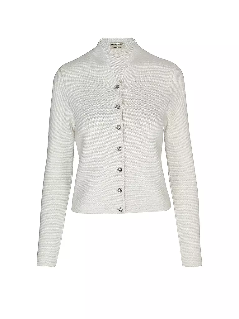 GOTTSEIDANK Trachten Strickjacke Slim Fit ANNA creme
