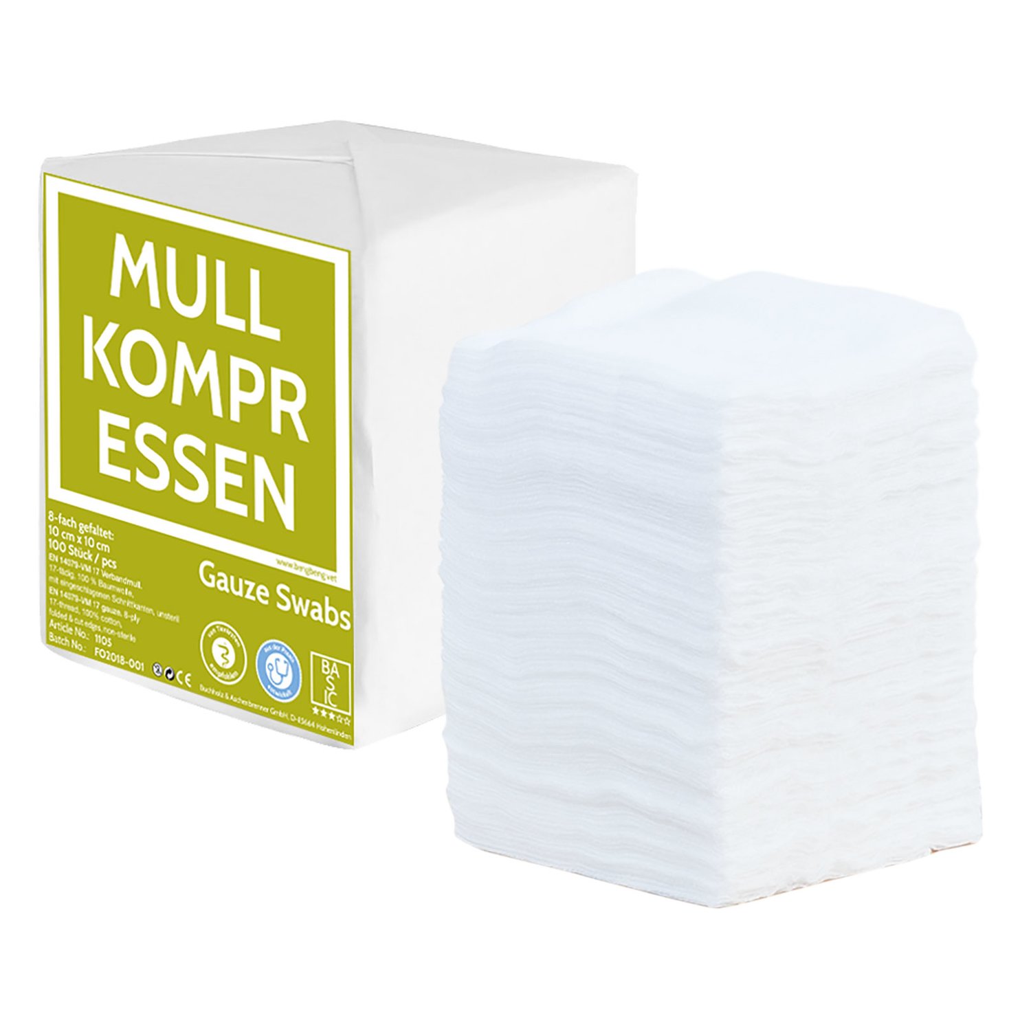 Vetrol Medical Mullkompressen  - ca. 10 cm x 10 cm