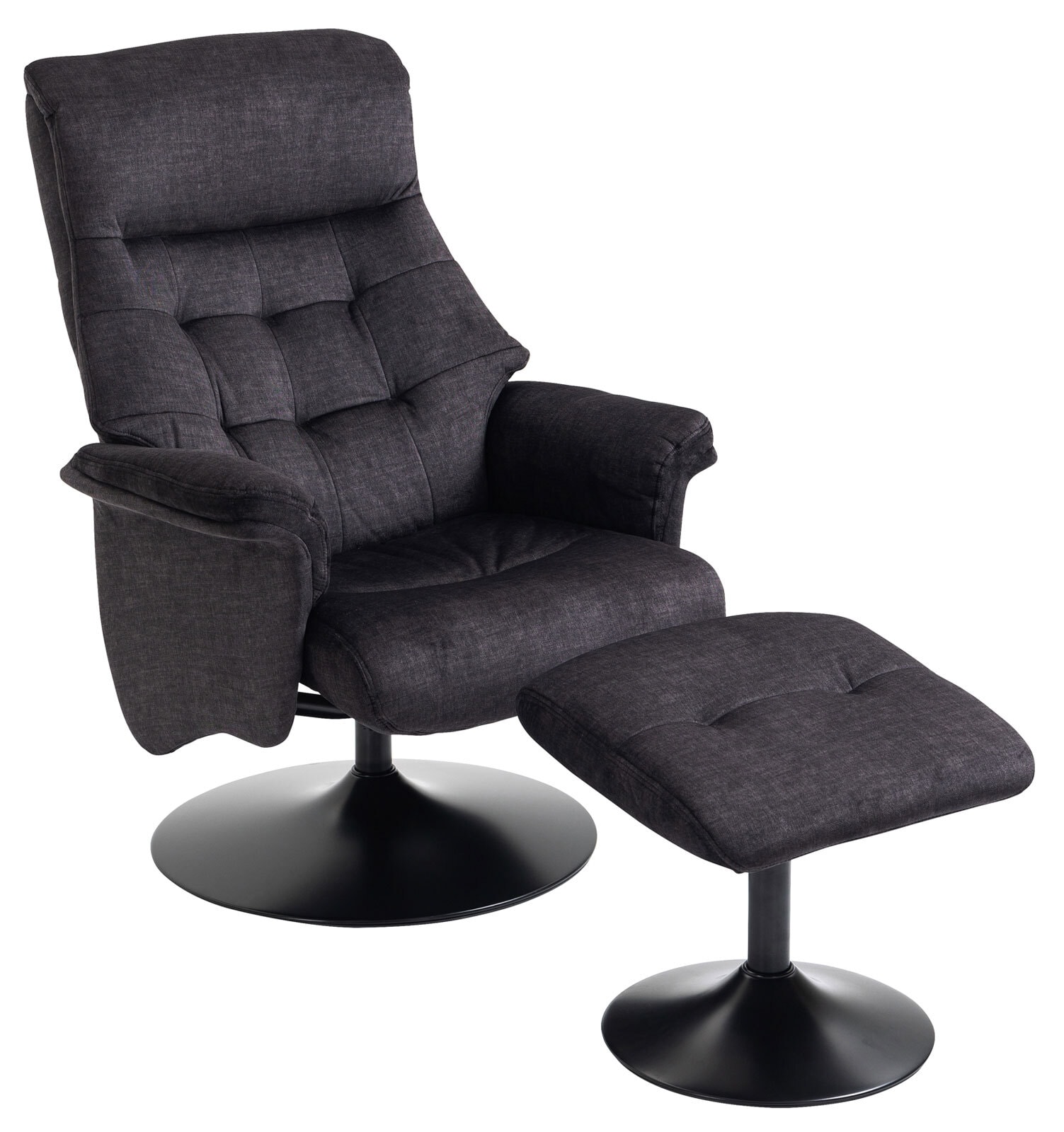 Relaxsessel IDA 2er Set grau-charcoal