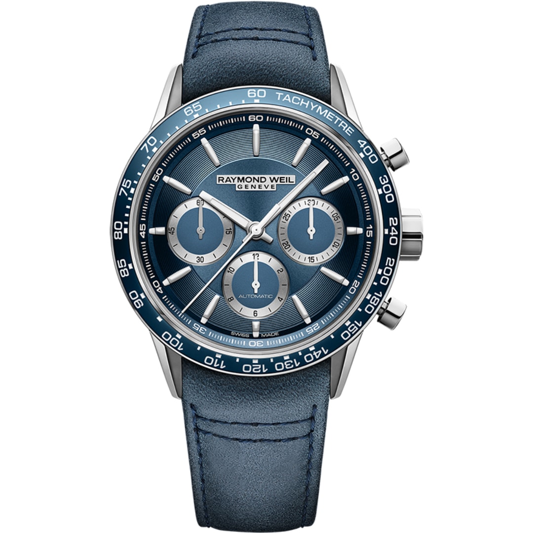 Raymond Weil Freelancer Automatik Chronograph Blau Ø 43mm