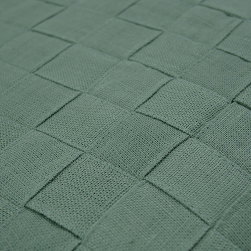 Kussen Woven oldgreen linnen