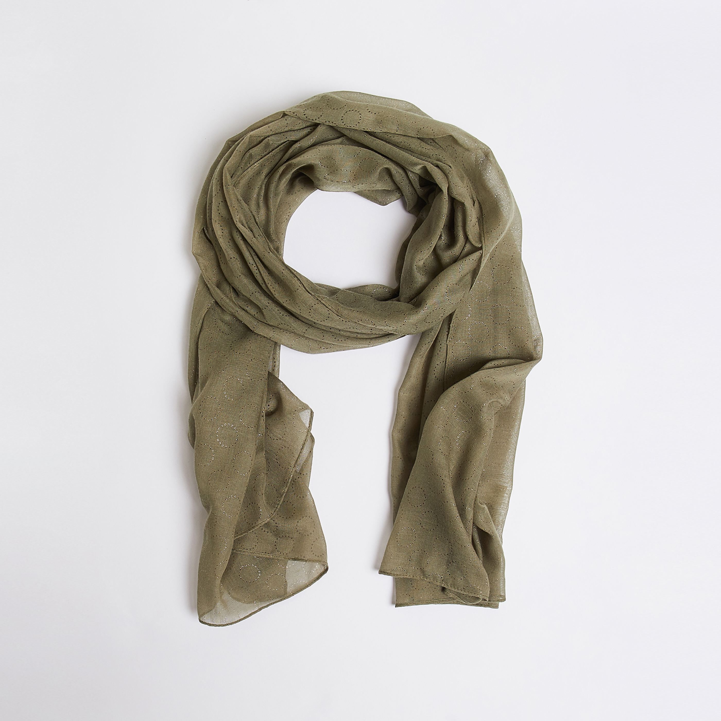 Etole à motifs femme - KAKI