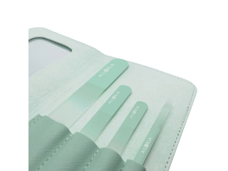 Ailoria Nagelfeile Contour Prime Mint Glas-Nagelfeilenset