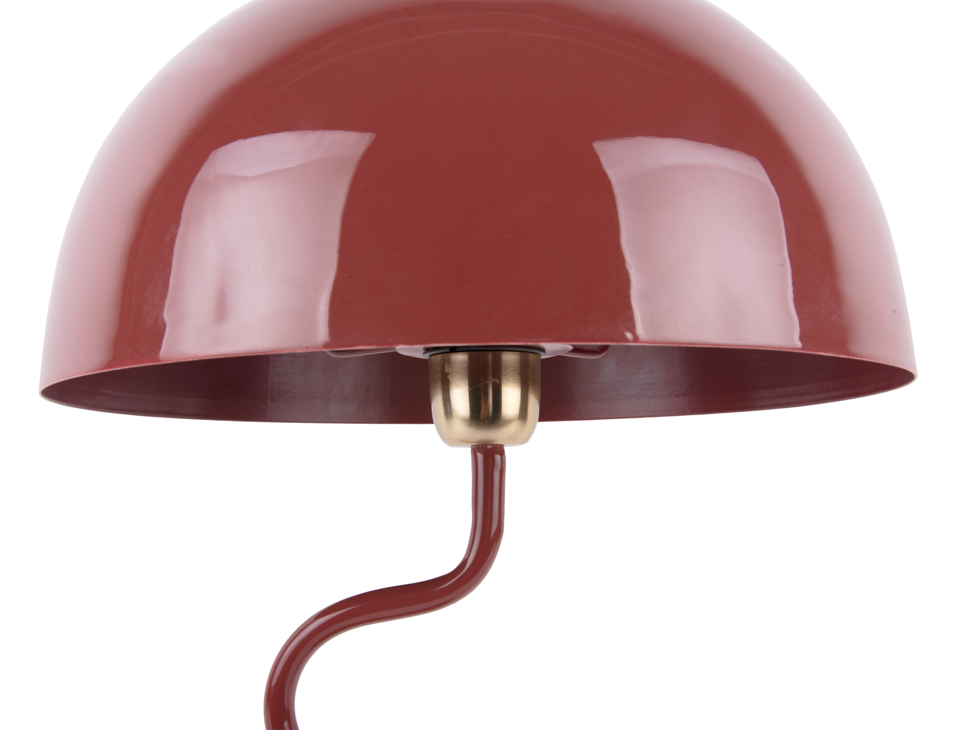 Table lamp Twist enamel red ochre