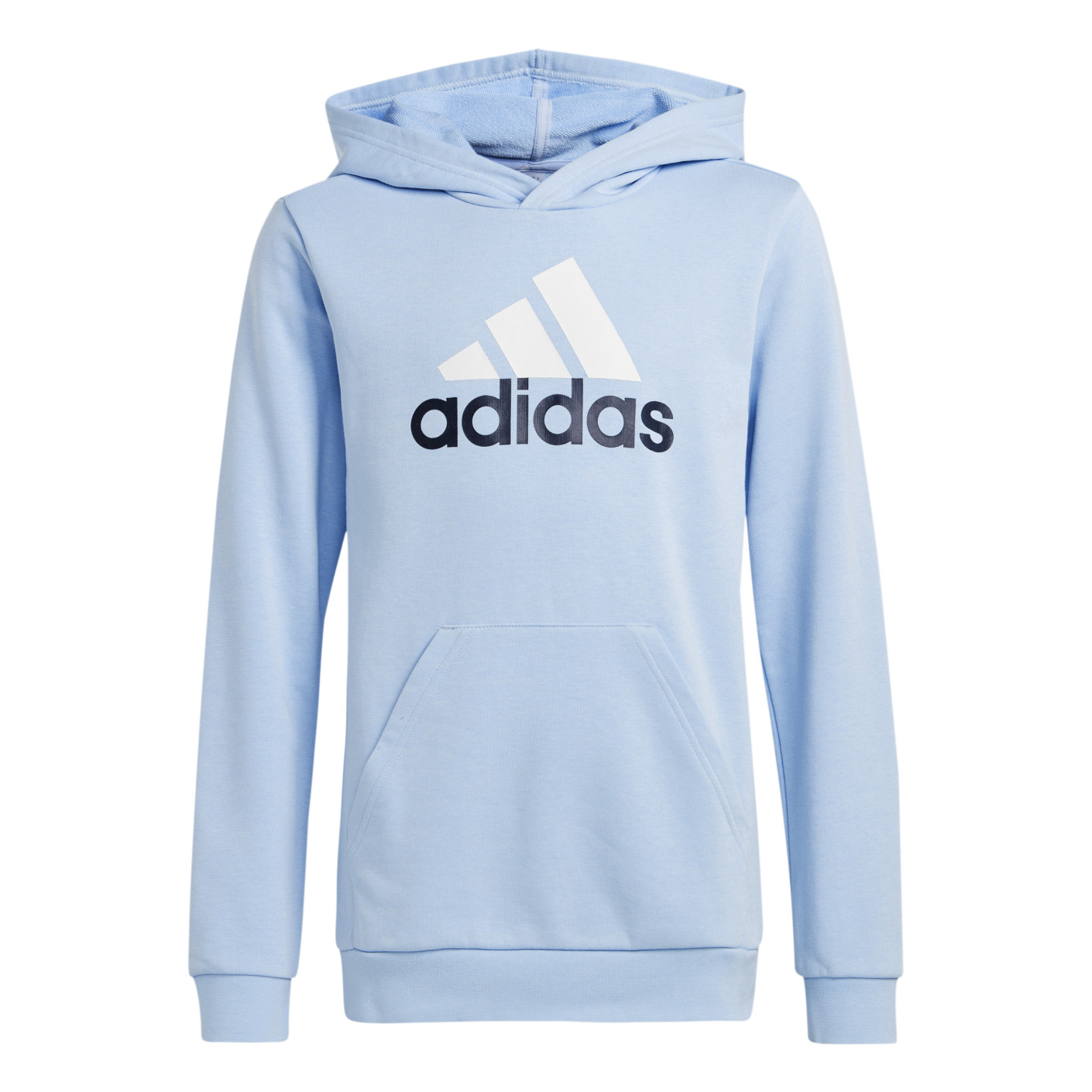 Adidas Essentials Big Logo Hoodie Kids Lichtblauw Wit Zwart