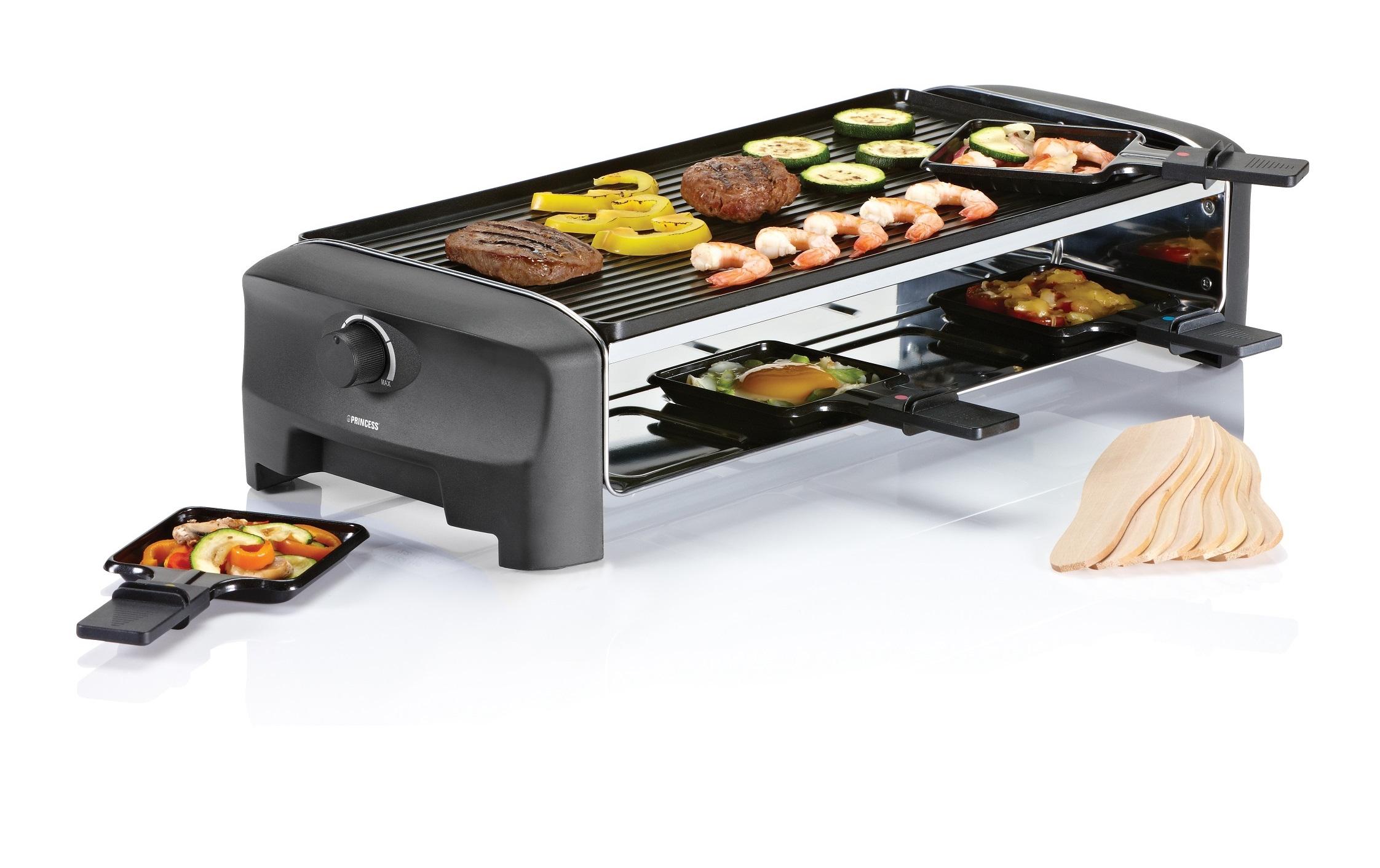 Racletteofen für 8 PersonenRaclette 8 Grill und Teppanyaki Party