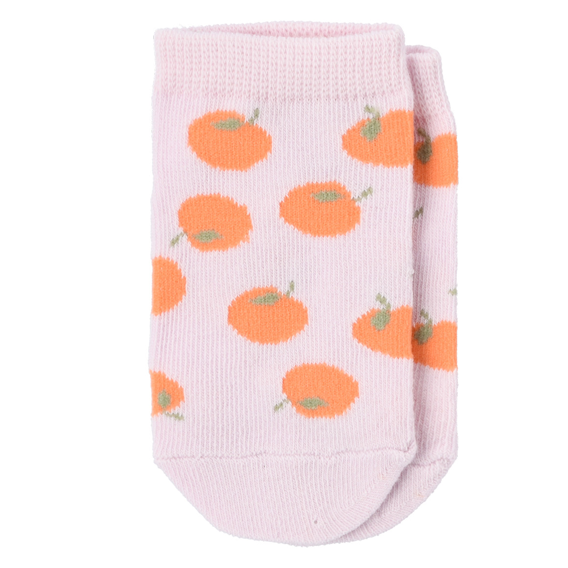 3 Paar Baby Sneaker-Socken im Set orange / weiss / lila